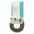 Velcro Brand ONE-WRAP PRE-CUT THIN TIES, 0.5in X 15in, BLACK/GRAY, 30PK 94257